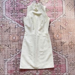 Vintage 90s Sleeveless Lt Green Floral Mini Dress